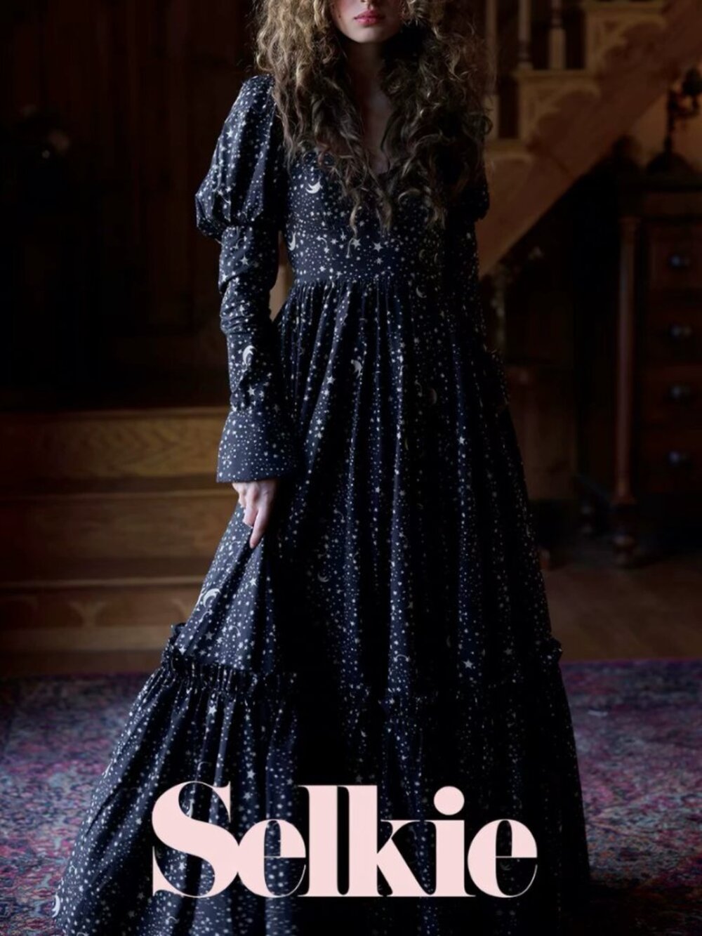 Selkie The Galileo Astronomers Gown Maxi Dress Large